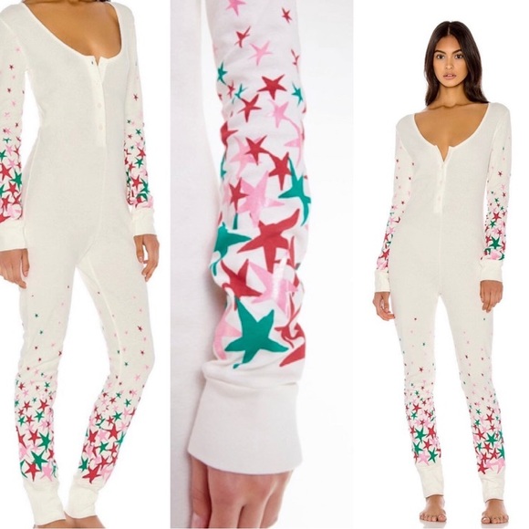 Wildfox Other - Wildfox Couture Size S Star Girl Stay in One Piece Pajama Jumpsuit